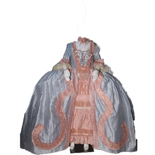 Tailored!NEW Royal 18 Century French Duchess Retro medieval Renaissance Reenactment Theatre Civil war Victorian dress HL-308