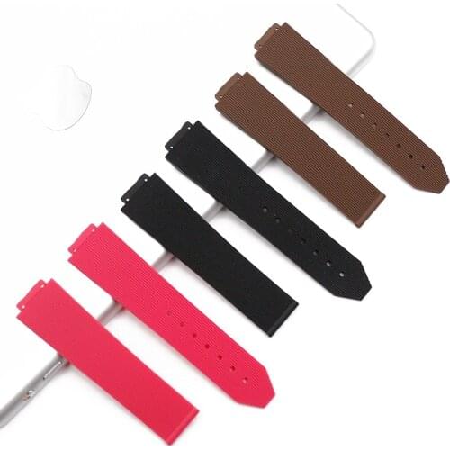 Watch accessories rubber strap women Suitable for HUBLOT series watches with men 15mmx21mm waterproof and sweat-proof bracelet