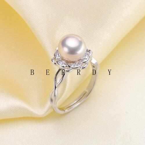 Ring Mountings Base Findings Accessories Jewelry Mounts Settings Parts for Freshwater Akoya Edison Pearls Crystal Jade Coral