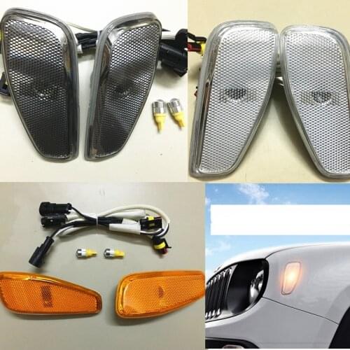 Free Shipping 2Pcs FIT FOR 2015 2016 2017 2018 2019 for JEEP RENEGADE TURN SIGNAL HEAD LIGHT SIDE LAMP