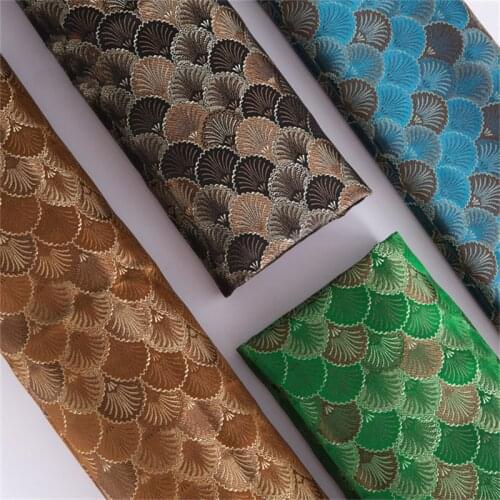 CF815 Fish Scale Jacquard Fabric Chinese Traditional Brocade Fabric Cushion/Pillow Case/Cheongsam/Costume/ Kimono/DIY Fabrics