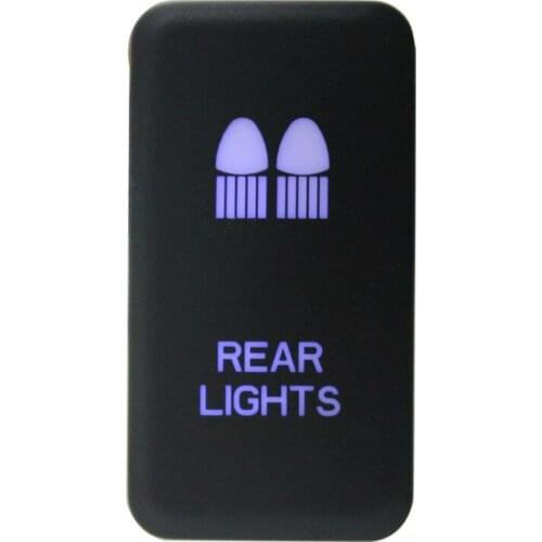 DC12V universally Car Push Button Switch On/Off with Blue LED Light for Toyota Landcruiser Yaris RAV4 vigo car refit accessories