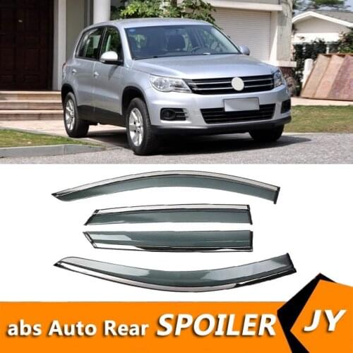 For Volkswagen Tiguan 2010-2012 Window Visor Vent Shades Sun Rain Deflector Guard For Tiguan Auto Accessories 4PCS/SET