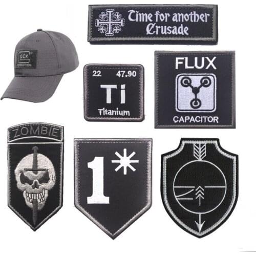 European and American outdoor sports patch accessories English textile fabric Embroidered patch cloth stickers