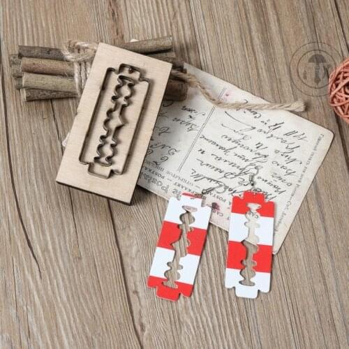ZONESUN blade shape custom leather paper earring decoration cutting steel rule click press die clicker tool handmade handicraft