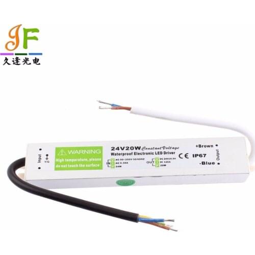 24V 20W Power Supply AC90-250 to DC 24V Switch Waterproof IP67 power supply for 5050 3528 LED strip light
