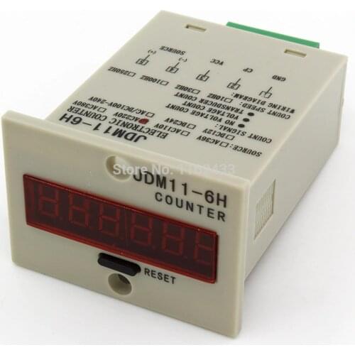 JDM11-6H 5 pin 6-36VDC PNP sensor signal input digital electronic counter relay AC 220V 110V 380V 36V DC 24V 12V