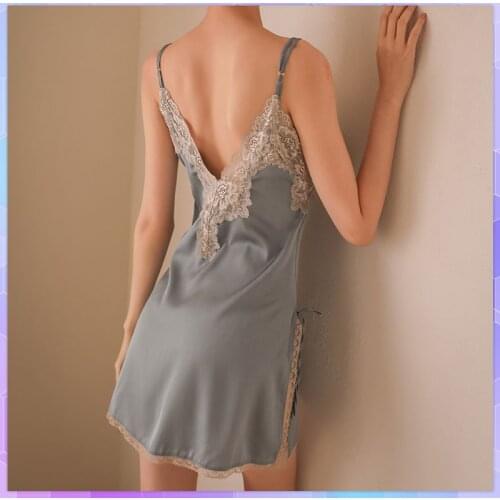 Women Robe & Gown Sets Sexy Lace Sleep Lounge Pajama Sets Long Sleeve Ladies Nightwear Bathrobe Night Dress With Chest Pads