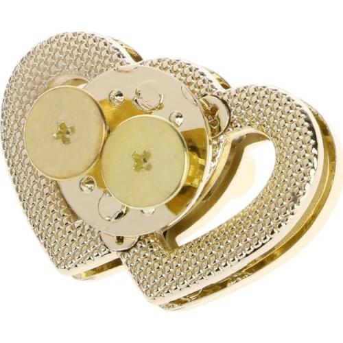 Metal Heart Clasp Buckles Turn Lock Twist Locks For Handbag Bag Purse Craft DIY