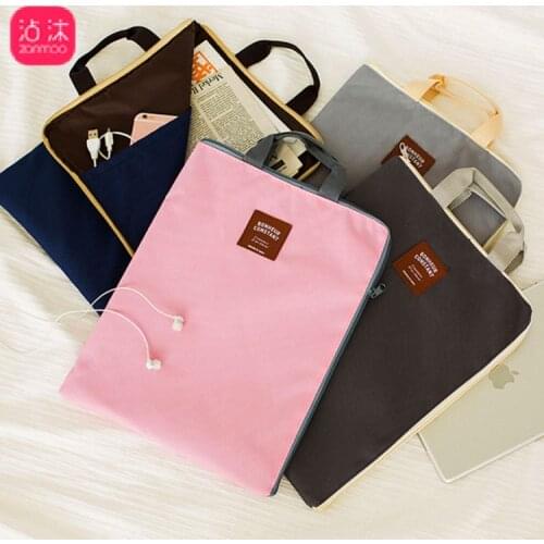 Multi Function Multi-layer A4 File Bag, Portable IPad, Computer Bag, Mobile Phone, Oxford Canvas Briefcase