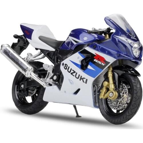 Welly 1:18 SUZUKI GSX-R750 Motorcycle Models Alloy Model Motor Bike Miniature Race Toy For Gift Collection