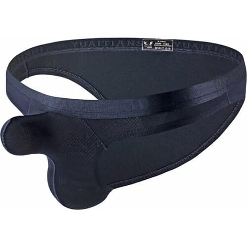 Man Underwear Briefs Sexy Ice Silky Briefs Panties Male Gay Penis Pouch Elephant Nose Jockstrap Bulge Low Rise Soft Underwear