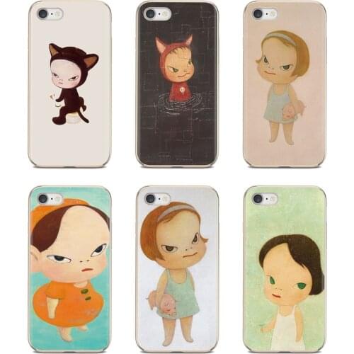 Soft TPU Cover For iPhone iPod Touch 11 12 Pro 4 4S 5 5S SE 5C 6 6S 7 8 X XR XS Plus Max 2020 Yoshitomo Nara artnet Anime Girl