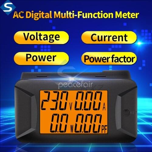 New Arrival PZEM-028 Multifunction AC Digital Ammeter Voltmeter Electronic Load Smart Voltage Tester PZEM-026 40-400V100A
