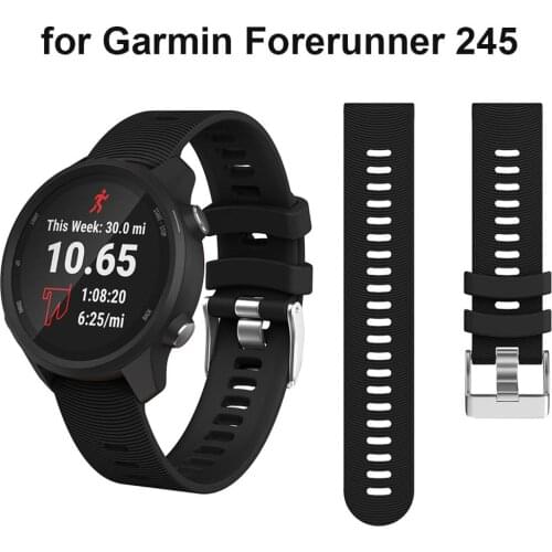 New Strap for Garmin Forerunner 245 245M Silicone Replacement band for ticwatch 2/ E /C2 huawei watch 2 samsung galaxy 42mm