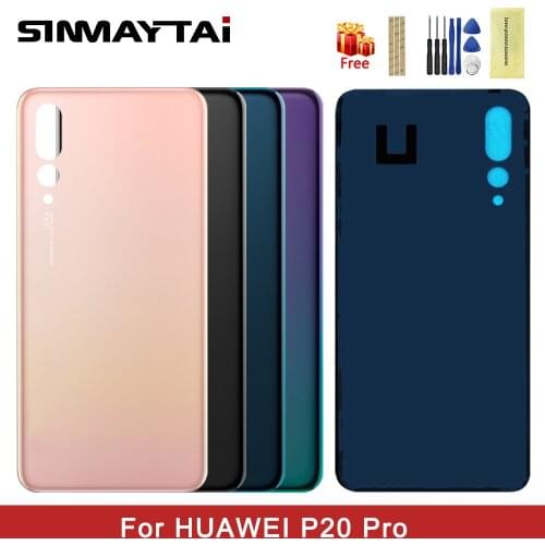 Original For Huawei P20 Pro Battery Cover With Camera Lens Case For Huawei P20 Pro Cover Rear Door Housing Spare Repair Parts