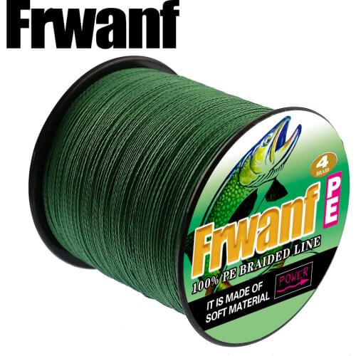 Frwanf PE Multifilament Braided Fishing Line 300M 4 Strands Carp Fishing Lines 6 8 10 15 20 30 35 40 50 60 70 80 100LB