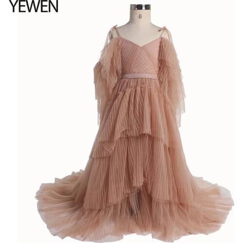 V Neck First Communion Dresses for Girls Soft Tulle Flower Girl Dresses Princess Party Dress Photo Shooting Dress