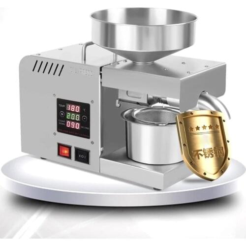 Seeds Presser Stainless Steel Temperature Control Sesame Oil Peanut Butter Press Home