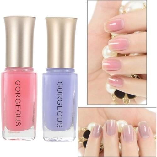 Professional New Fashion Nail Polish Long Lasting Smooth Texture Art for Women Translucent Brand Sweet Color Jelly Nail Polish