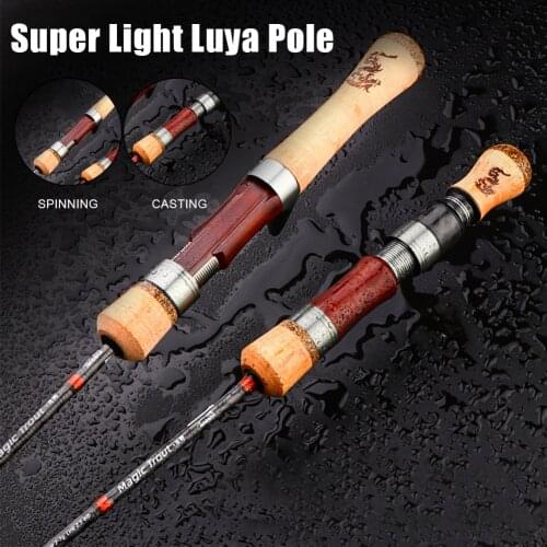 Fishing Rod Trout Rod 4 Sections Portable Lightweight Travel Rod High Carbon Spinning/Casting Rod Fishing Accessories tackle