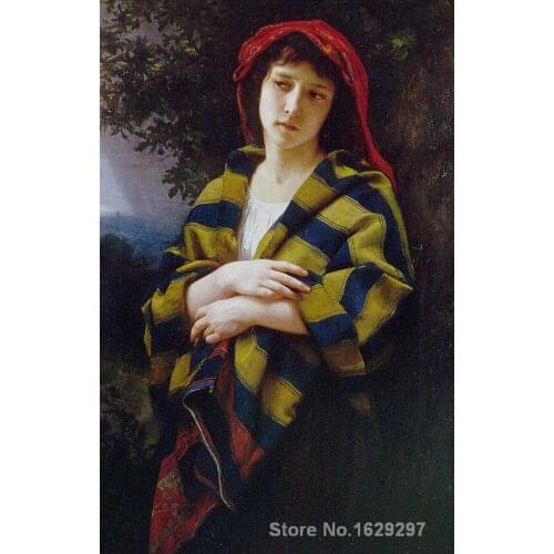 During the Storm William Adolphe Bouguereau painting for bedroom decoration High quality