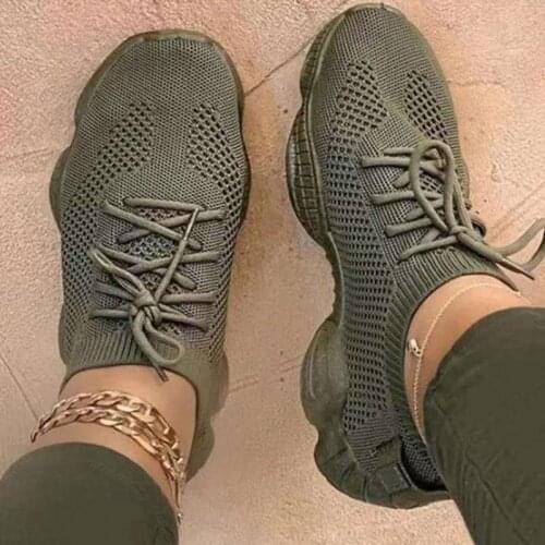 Women Sneakers Mesh Breathable Sport Shoes Gym Soft Women Casual Shoes Laides Platform Traniers Fashion Vulcanized Shoes