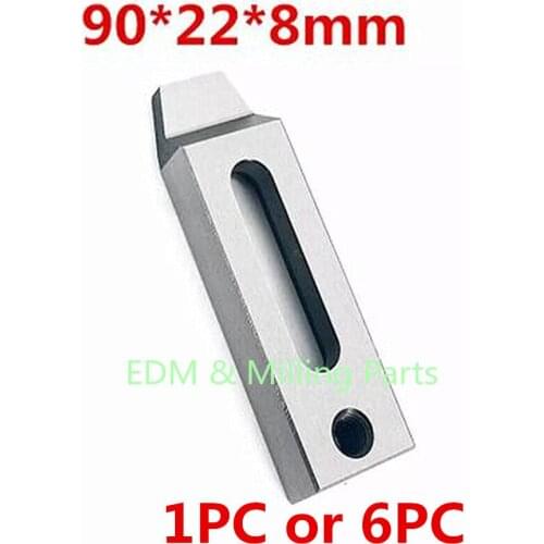 1PC/6PC CNC Wire EDM Machine Stainless Steel Jig Holder Clamp 90 x 22 x 8mm M8 Screw Sparks Tool