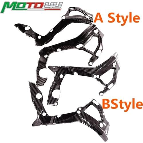 2 Design For BMW S1000RR 2019 2020 2021 Real Carbon Fiber Motorcycle Frame Cover Protector 100% Full Carbon Fairing