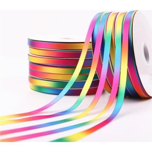 5Yards/Roll Best quality Silk Satin Ribbons arts crafts sewing ribbon handmade crafts materials gift wrap 10 mm