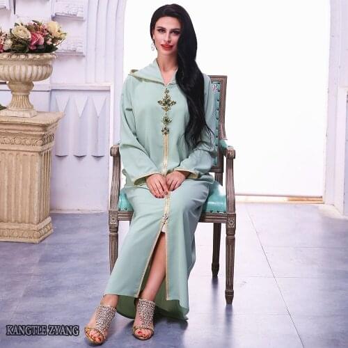 Abaya Dubai Turkey Islam Muslim Arabic Long Dress Kaftan Dresses Abayas For Women Caftan Marocain Robe Musulmane Djellaba Femme