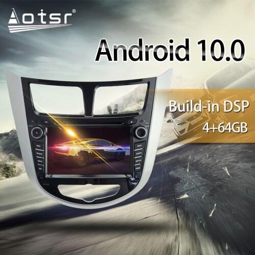 For Hyundai Verna /Accent /Solaris 2011 2012 Car Multimedia Radio Player Stereo screen Android 10 DSP 7“ IPS GPS Navi head unit