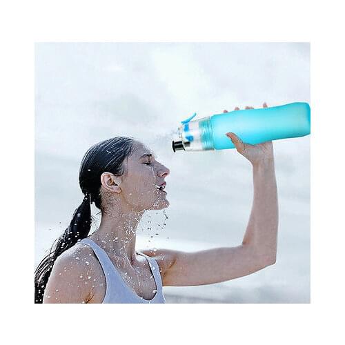 Misting Spray Sport Bottle Hot Health Sports Drinkware Cute Water Running Bottle 740ml
