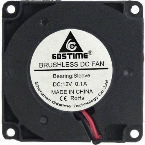 Gdstime 3D Printer Small Turbo Blower Cooling Fan 4010 12V 40mm x 40mm x 10mm 12CM Wire