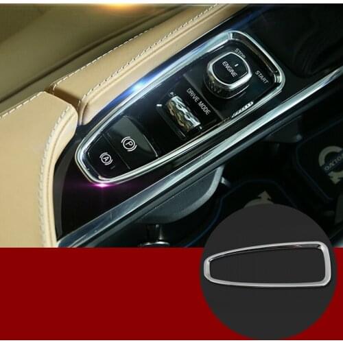 ABS Chrome Gear Shift Box Frame Cover Trim 1pcs For VOLVO XC90 2016 2020 Car accesories interior Car decoration