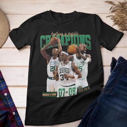 Kevin Garnett T Shirt 'anything is possible' 08 CELTICS