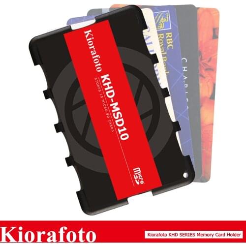 Kiorafoto Camera Accessories Memory Card Holder SD/MSD/Micro SD/TF Protector for Canon 1300d/Nikon D5300/Sony A6000 Lightweight