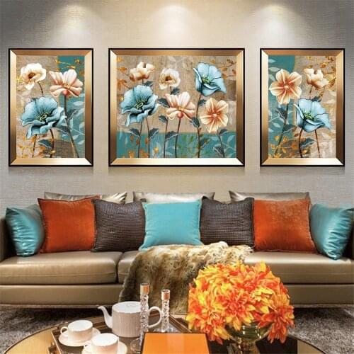 Classical Artist Home Decoration Plant Flowers Oil Painting Decorative Arts Canvas Painting Wall Arts for Living Room Home Decor