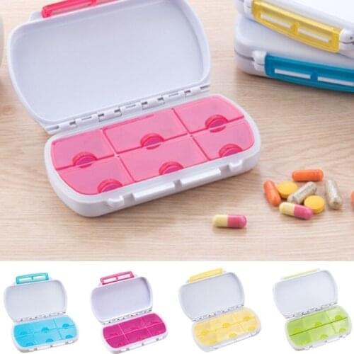 Weekly Pill Box Medicine Organiser Travel 6 Day Tablet Storage Dispenser Case