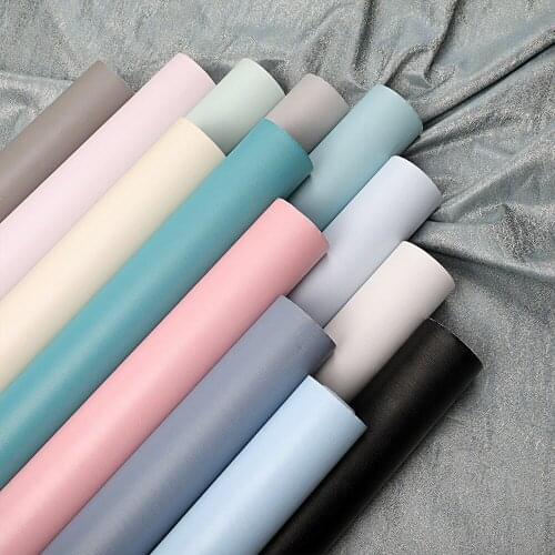 Matte Peel & Stick Wallpaper in Rolls for Bedroom Furnitures Renovation PVC Self Adhesive Stickers Decorative Sticky Paper Decal