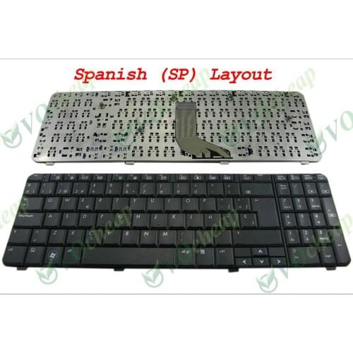 New Laptop keyboard for HP Compaq Presario CQ61 G61 Black Spanish SP keyboard - V108346ES1