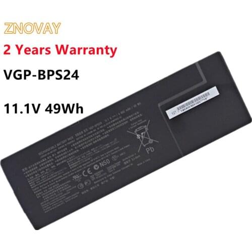ZNOVAY New Battery VGP-BPS24 For Sony VAIO SVS13 SVS13115 SVS13117 SVS13118 SVS13119 SVS13123 SVS13125 SVS13126 VGP-BPL24