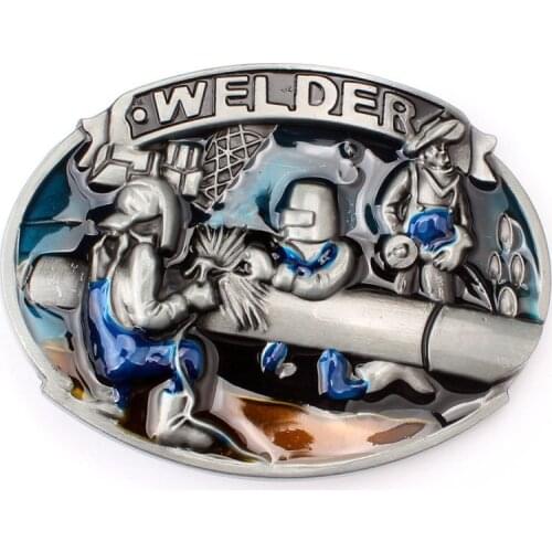 Welder belt buckle belt DIY component Handmade homemade waistband Accessories