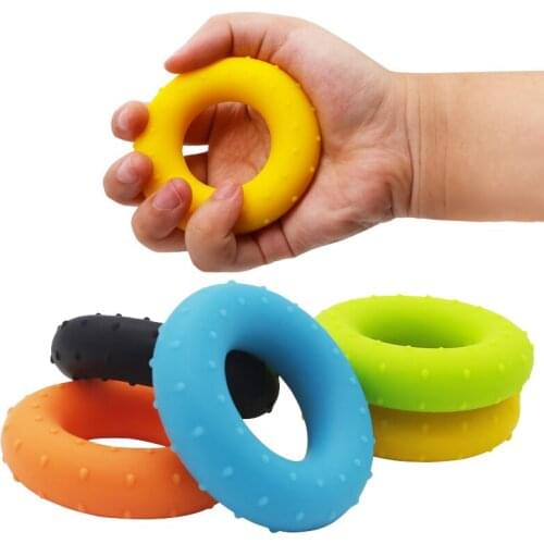 Silicone Portable Hand Grip Ring Carpal Expander Finger Trainer Recovery Hand Trainer Pressure Relief Tool
