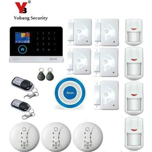 Yobang Security WIFI Gsm Alarm Systems WIFI+GSM+GPRS Wifi Automation GSM Alarm System Home Protection GPRS WIFI GSM Alarm System