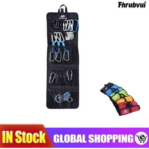 Folding Lightweight Rock Climbing Arborist Caving Sling Carabiner Hook Gear Equipment Collection Gear Arrange Bag