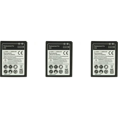 3x 1800mAh EB464358VU Replacement Battery For Samsung Galaxy Y Duos S6102 S6792L Mini 2 S6500 S6802 Galaxy Ace Plus S7500 S7508