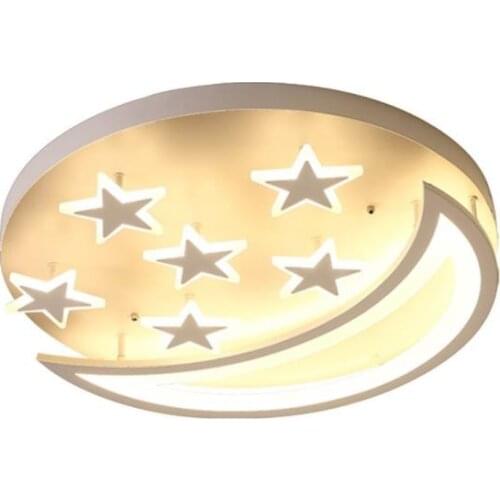 Led ceiling lamp acrylic star moon ceiling lamp modern simple with remote control childrens room lighting