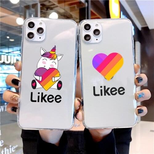 TOPLBPCS Likee Funny cat bear love heart Phone Case for iPhone 8 7 6 6S Plus X 5S SE 2020 XR 11 12mini pro XS MAX