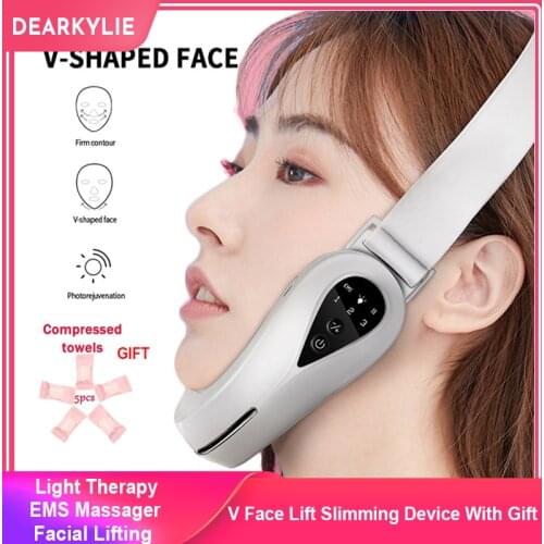 Face Lifting Machine Electric V-Face Shaping Massager Vibration Slimming Double Chin Reducer V-Line Cheek Lift Up Face Slimming